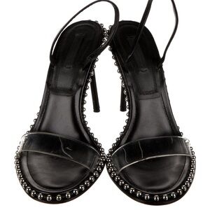 Alexander Wang Clear Strap Studded Heels 40